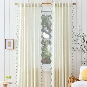 Rhode Batik Scallop Edge Curtain (set of 2)